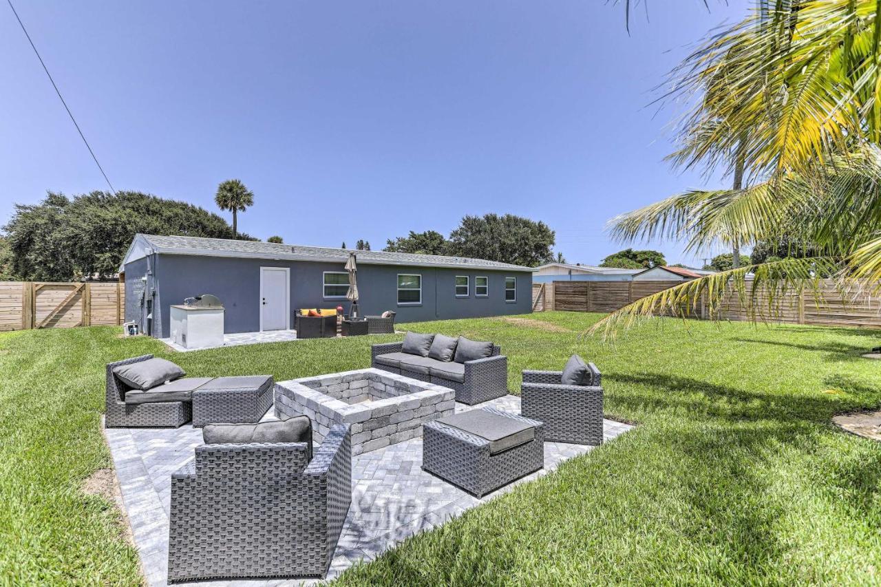 Beach House With Outdoor Kitchen, Walk To Coast Cocoa Beach Exterior photo